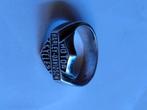 Ring zilver, Harley-Davidson bar and shield, Sieraden, Tassen en Uiterlijk, Ringen, 20 of groter, Nieuw, Ophalen of Verzenden