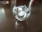 Mooie glazen waxinelicht houder, Ophalen of Verzenden, Zo goed als nieuw, Overige materialen, Minder dan 25 cm