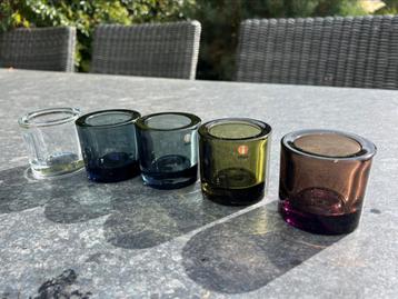 Iittala marimekko waxinelicht  houders 5 stuks beschikbaar voor biedingen