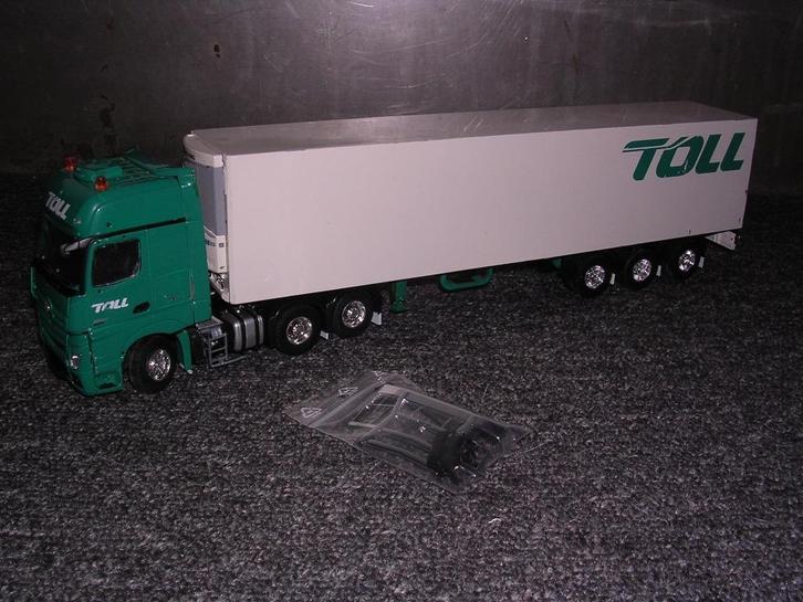 Tekno Mercedes Actros TOLL Australië, Hobby en Vrije tijd, Modelauto's | 1:50, Gebruikt, Bus of Vrachtwagen, Tekno, Ophalen of Verzenden