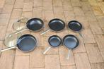 6 Royal van Kempen & Begeer pannen 6 stuks gebruikt, Ophalen of Verzenden, Zo goed als nieuw, Overige materialen, Pannenset