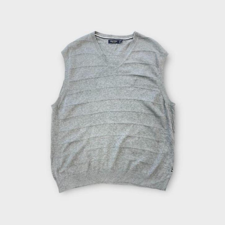 Nautica heren spencer maat XL, Kleding | Heren, Truien en Vesten, Gedragen, Maat 56/58 (XL), Grijs, Ophalen of Verzenden