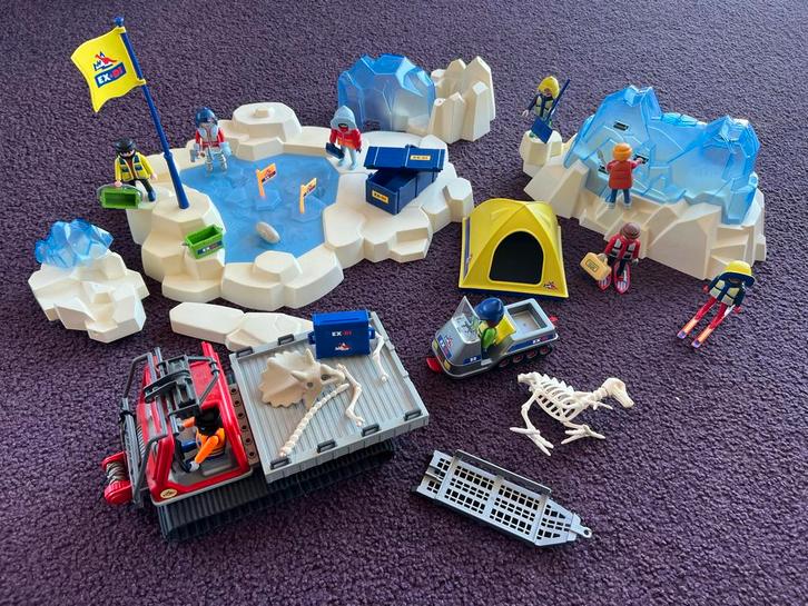 XL set Playmobil Dinosaurus IJs Wereld dino skelet, Kinderen en Baby's, Speelgoed | Playmobil, Gebruikt, Los playmobil, Ophalen