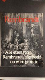 Rembrandt - Alle etsen op ware grootte afgebeeld, Ophalen of Verzenden, Gelezen, Overige onderwerpen
