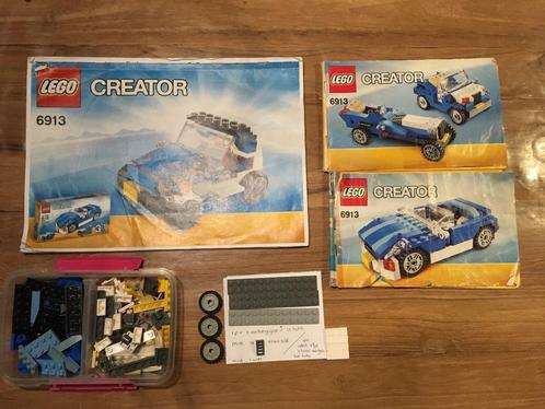 Lego creator 6913 (blauwe auto’s), Kinderen en Baby's, Speelgoed | Duplo en Lego, Gebruikt, Lego, Complete set, Ophalen of Verzenden