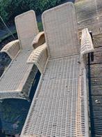Tuinstoelen / Ligstoelen met Kussens, Tuin en Terras, Ligbedden, Ophalen, Gebruikt, Wicker, Verstelbaar