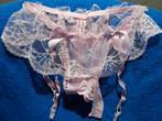 Transparant kanten sissy string met huls, Verzenden, Slip