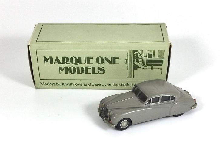 Marque One Models 1:43 Jaguar Mk VIIM 1955 Witmetaal Handb, Hobby en Vrije tijd, Modelauto's | 1:43, Zo goed als nieuw, Auto, Overige merken