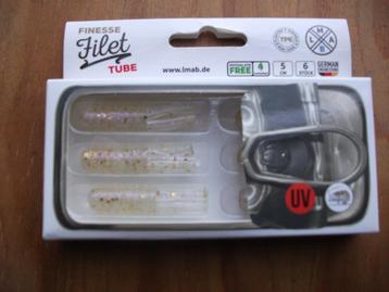 6 stuks LMAB Finesse Filet Tube / kunstaas shads  beschikbaar voor biedingen