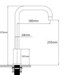 Keukenkraan GOUD Zwart en RVS type MOON ook Wastafelkraan, Minder dan 50 cm, Nieuw, Ophalen of Verzenden, Minder dan 100 cm