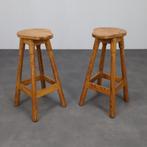 Pair of Barstools in Pinewood, 1970s, 2 krukken, Ophalen, Gebruikt