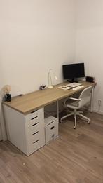 Ikea Lagkapten Bureau + 3 Adils Poten (Zonder ladekast), Huis en Inrichting, Ophalen, Zo goed als nieuw, Bureau