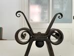 Bijzondere antieke, art nouveau, vuurbokken, haardbokken, Antiek en Kunst, Ophalen of Verzenden