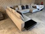 Grote Minotti White hoekbank, Ophalen, Gebruikt, Stof