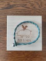 Pig & Hen armband, Blauw, Ophalen of Verzenden, Zo goed als nieuw, Elastiek