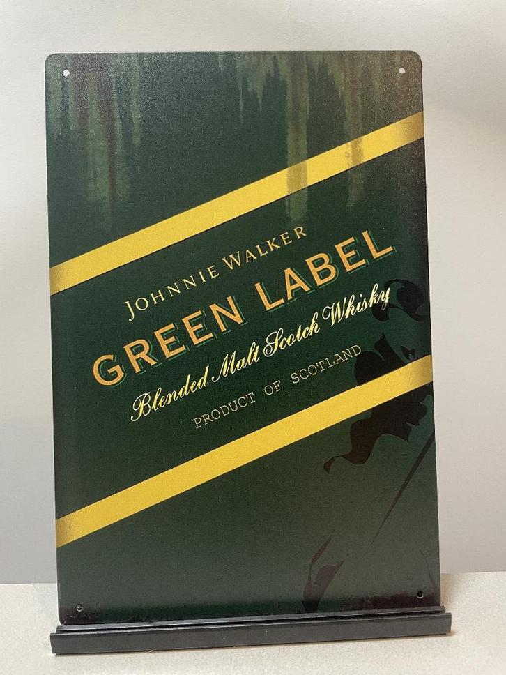 Johnnie Walker Green label reclamebord, Verzamelen, Merken en Reclamevoorwerpen, Reclamebord, Ophalen of Verzenden