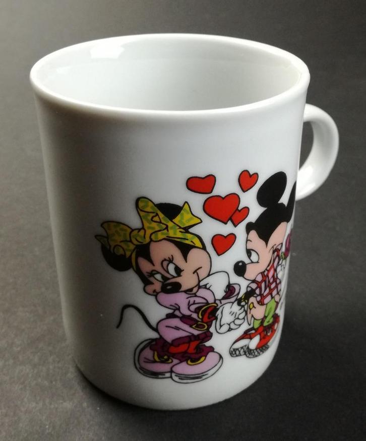 Disney Mickey & Minnie Mouse mok Ter Steege BV, Verzamelen, Disney, Gebruikt, Servies, Mickey Mouse, Verzenden