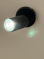 1 spotje zwart, Ophalen of Verzenden, Zo goed als nieuw, Plafondspot of Wandspot, Led