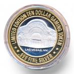 Las Vegas 10 Dollar Gaming Token Zilver Golden Nugget, Ophalen of Verzenden, Zilver, Buitenland