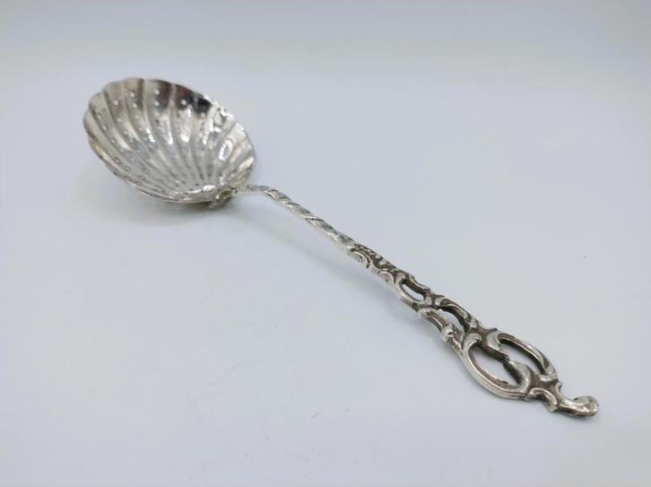 Zilveren strooilepel, Duitsland, Antiek en Kunst, Antiek | Goud en Zilver, Zilver, Verzenden