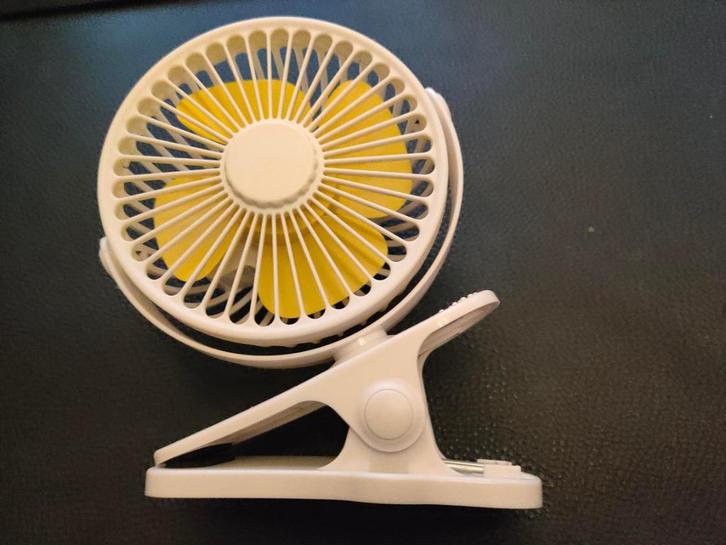 Mini-ventilator met 3 standen en extra grote batterij 16cm, Witgoed en Apparatuur, Ventilatoren, Nieuw, Overige, Ophalen of Verzenden