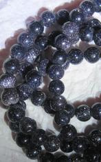 Pinfire opaal ketting 52 cm 135 karaat, Ophalen, Zwart, Zo goed als nieuw, Steen of Mineraal