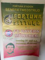 Benefietwedstrijd poster fortuna sittard - bayern munchen, Ophalen, Zo goed als nieuw, A1 t/m A3, Rechthoekig Staand