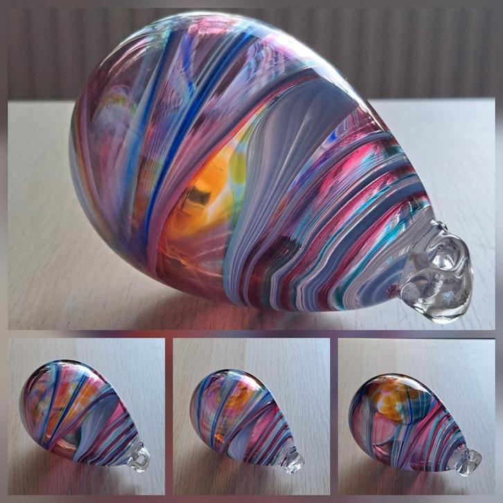 deens design hangend glasobject druppel jaren '90, Antiek en Kunst, Kunst | Designobjecten, Ophalen of Verzenden