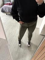 Legergroene broek, Kleding | Dames, Maat 42/44 (L), Zo goed als nieuw, Lang, Groen