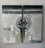 Te koop schilderij tweeluik, Ophalen