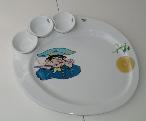 SERVEER SCHAAL MET DIP SCHAALTJES WIT SET Nieuw, Huis en Inrichting, Keuken | Servies, Nieuw, Schaal of Schalen, Overige stijlen