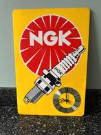 Fraaie oude NGK bougies klok, NGK bougie., Ophalen of Verzenden, Gebruikt, Reclamebord
