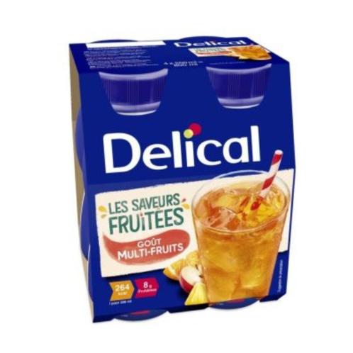 Delical Vruchtendrank Multivruchten Drankje 4x200ml, Diversen, Verpleegmiddelen, Nieuw, Ophalen of Verzenden