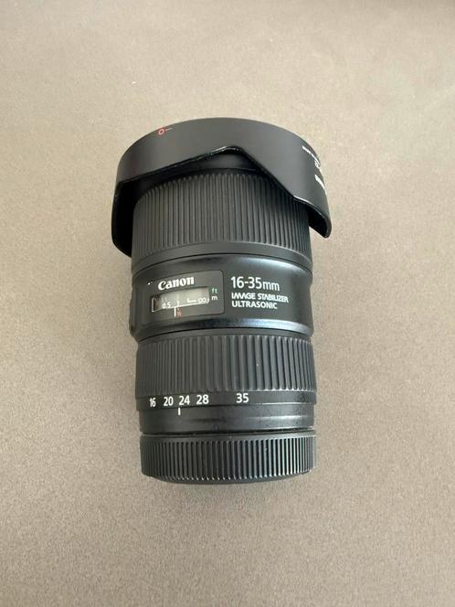 Canon EF 16-35 F4.0 L IS; in zeer goede staat., Audio, Tv en Foto, Fotografie | Lenzen en Objectieven, Zo goed als nieuw, Groothoeklens