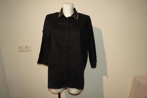 Essentiel Antwerp blouse tuniek kraagje kraaltjes M, Kleding | Dames, Blouses en Tunieken, Zo goed als nieuw, Maat 38/40 (M), Zwart