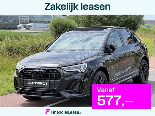 Audi Q3 45 TFSI e 245 Pk S-Line Black Ed. Pano Navi Trekhaak, Auto's, Audi, Bedrijf, Lease, Financial lease, Q3, ABS, Achteruitrijcamera