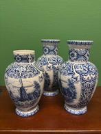 Delfs blauwe potten gesigneerd, Antiek en Kunst, Antiek | Vazen, Ophalen of Verzenden