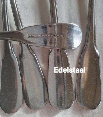 Bestek edelstaal 18/8 roestvrij lepels met brede handvatten  beschikbaar voor biedingen