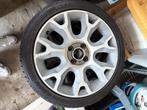 16” Fiat 500 S velgen met zeer goede all season banden, Ophalen, Gebruikt, Velg(en), 16 inch