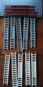 4207 LEGO Ladder 14 x 2 1/2 met 13 sporten, Ophalen of Verzenden, Zo goed als nieuw, Losse stenen, Lego