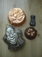 4 verschillende bakvormen cakevormen uit diverse periodes, Ophalen of Verzenden