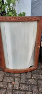 Prachtige Handgesneden Vitrine Deur uit een Antieke woonwage, Ophalen