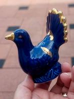 Vintage 1980 cobalt porselein duif, Antiek en Kunst, Antiek | Porselein, Ophalen of Verzenden