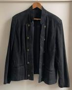 Donkerblauw suède blazer en rok - Scarva, Kostuum of Pak, Blauw, Maat 42/44 (L), Ophalen of Verzenden