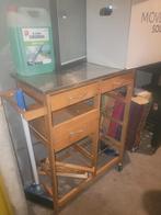 bamboe keukenkar rvs plaat, Ophalen, Gebruikt, 25 tot 50 cm, Minder dan 100 cm
