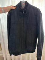 Te koop leren herenjack, Maat 52/54 (L), Blauw, Ophalen of Verzenden, Zo goed als nieuw