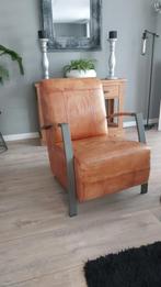 Fauteuil kleur cognac., Huis en Inrichting, Stoelen, Ophalen of Verzenden, Zo goed als nieuw, Bruin, Eén