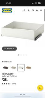 3 komplement 75x58 lade wit ikea pax+gratis kast als gewenst, Ophalen, 50 tot 100 cm, Zo goed als nieuw, Minder dan 100 cm