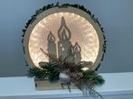 Mooi verlichte houten kerst decoratie, kerst kandelaar nieuw, Diversen, Kerst, Ophalen of Verzenden, Nieuw