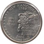 USA quarter 2000-D New Hampshire, Ophalen of Verzenden, Losse munt, Noord-Amerika
